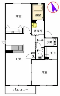 シャーメゾンSHIRABE【2階】の間取り