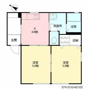 コーポ エディ【1階】の間取り