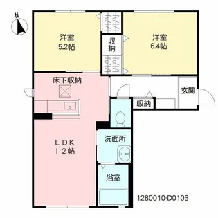 シャーメゾン和 D棟【1階】の間取り
