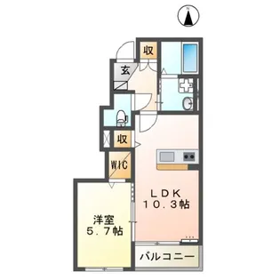 MAISON K’S【1階】の間取り