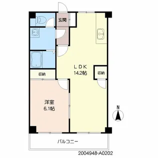 シティ蔵上【2階】の間取り