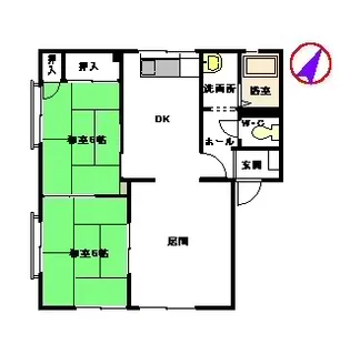 メゾン・フォ・レ大利【1階】の間取り