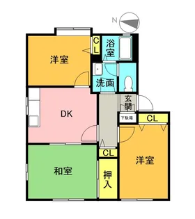 グリーンヒルズ美しが丘【1階】の間取り