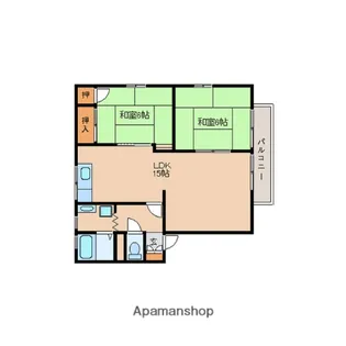 コンフォートハウスA・B【2階】の間取り