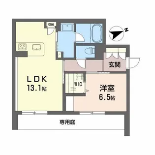 シャーメゾンROOX【1階】の間取り