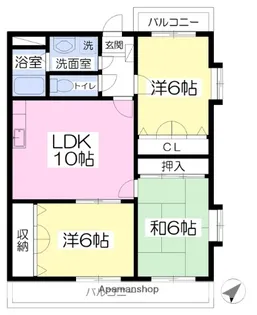 フレジュールITO【3階】の間取り