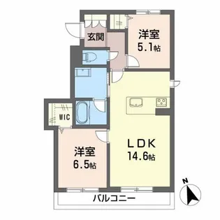ヴェル ドミール【2階】の間取り