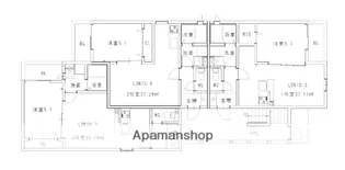 エレガンシア二日市西【1階】の間取り