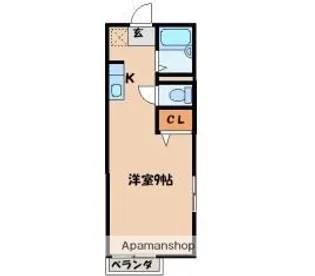 ウィル原田【1階】の間取り