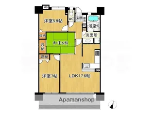 ロフティ筑紫野【6階】の間取り