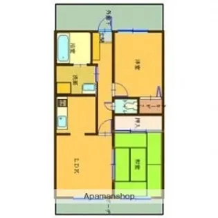 サンベール朝倉【4階】の間取り