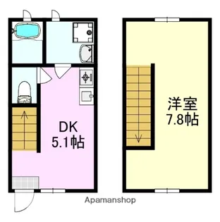 フィオーレ朝倉【1階】の間取り