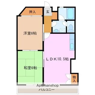 レジデンス紫光【2階】の間取り