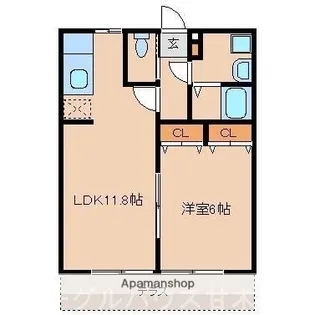 アムールINFINITIE (インフィニティ)【1階】の間取り
