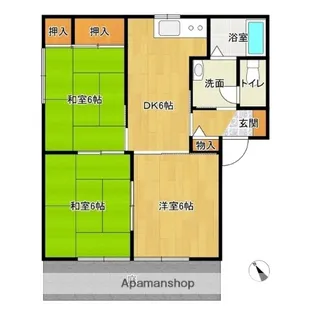 シックヒルズC棟【1階】の間取り