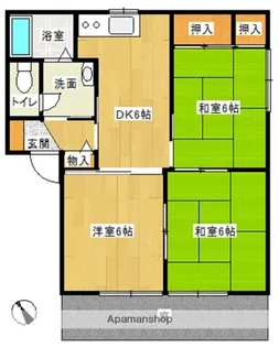 シックヒルズC棟【1階】の間取り