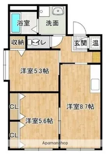ライフステージ三国が丘【1階】の間取り