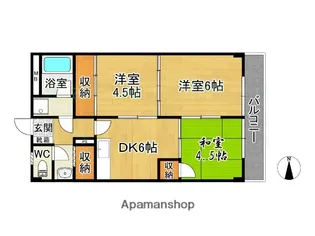 セイホーハイツ筑紫【3階】の間取り