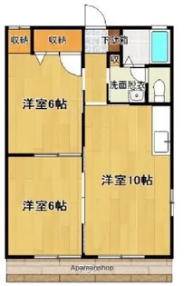 スタシオン三沢【2階】の間取り