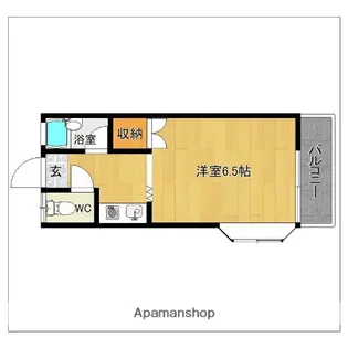 筑紫MSハイム【1階】の間取り