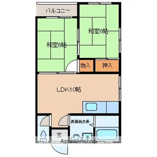サンガーデン三奈木【2階】の間取り