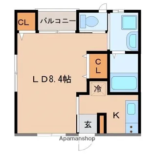 ONE CUBE【2階】の間取り