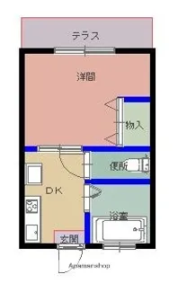 シティハイムフローラ【1階】の間取り
