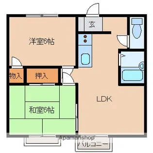 マイネハイマート【1階】の間取り