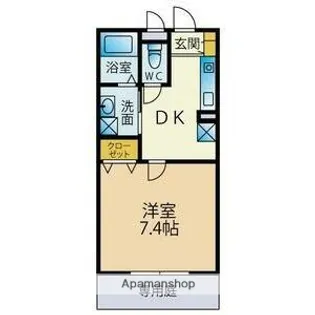 アムール土井【2階】の間取り