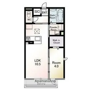 D.セジール【1階】の間取り