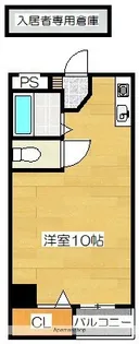 スカイコーポ針摺【2階】の間取り