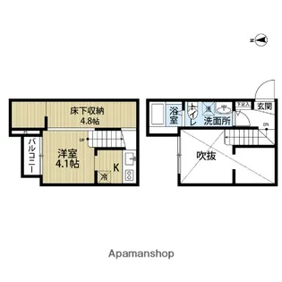 プランドール【1階】の間取り