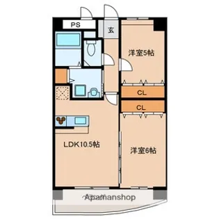 E.POPULAR Ⅱ【2階】の間取り