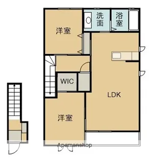 ファミール大保【2階】の間取り
