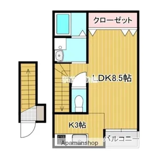 SUNS堤【2階】の間取り