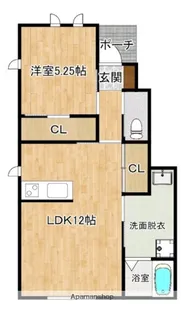 クロノスライハ【1階】の間取り