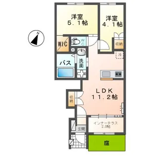 INDIGOBLUE【1階】の間取り
