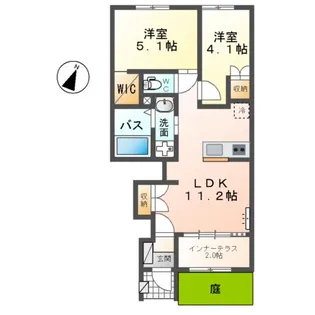 INDIGOBLUE【1階】の間取り
