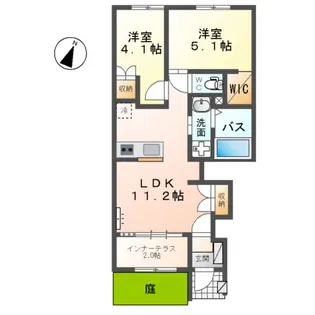 INDIGOBLUE【1階】の間取り