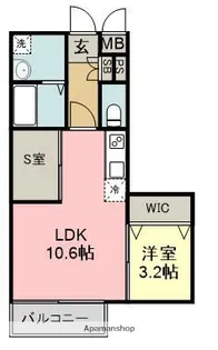 LIFEFIELD小郡Ⅱ【4階】の間取り
