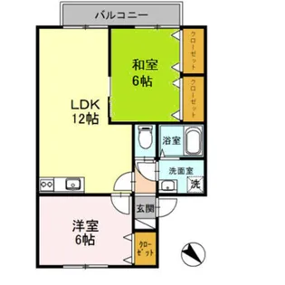 アイリス月の浦 A棟【1階】の間取り
