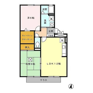 ロイヤルステージタウン鳥栖 B棟【1階】の間取り