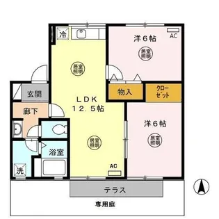 セジュール松泉 C棟【1階】の間取り