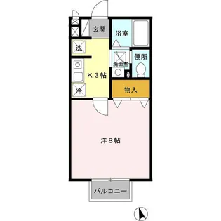 カトルセ【2階】の間取り