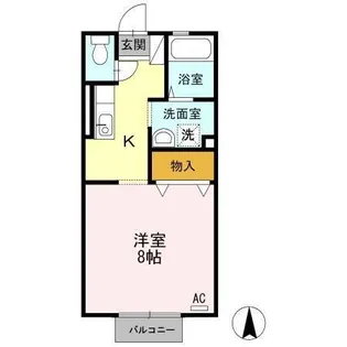 ロイヤルパーク蔵上【1階】の間取り
