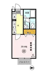 ヴェルメゾン B棟【110号室】の間取り