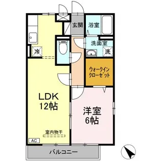 セイシェル・大山 B棟【2階】の間取り
