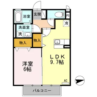 アンジュ【207号室】の間取り