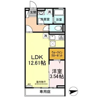 フェリシア・ロゼ【1階】の間取り