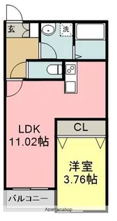 サニーガーデン紫【1階】の間取り